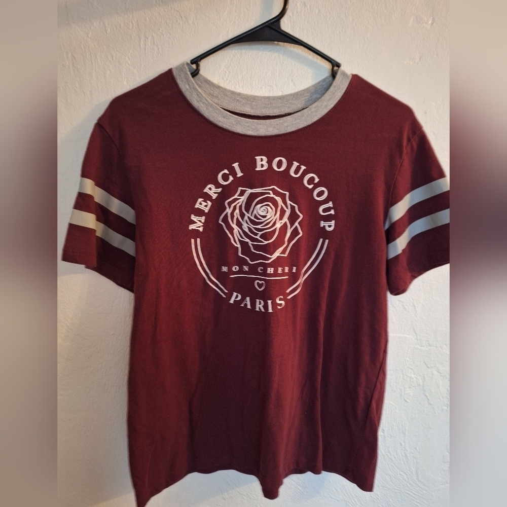 Cold Crush Women's T-shirt "Merci beaucoup Mon cheri" Paris Size M